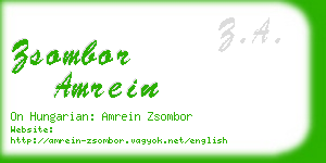 zsombor amrein business card